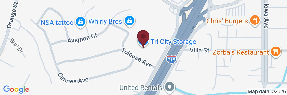 Map showing facility locations
