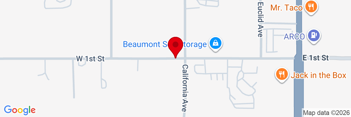Map showing facility locations