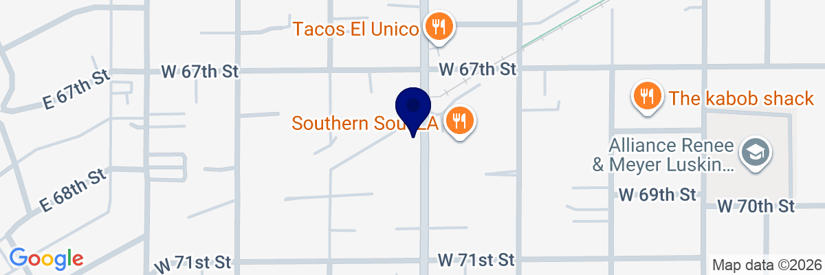 Map showing facility locations