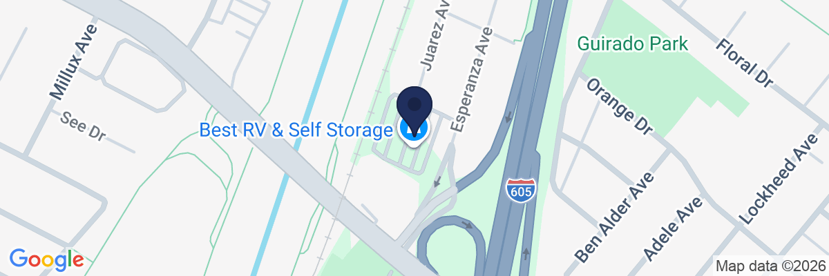 Map showing facility locations