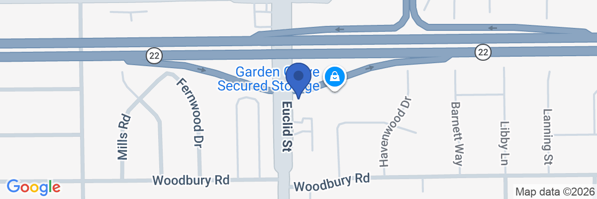 Map showing facility locations