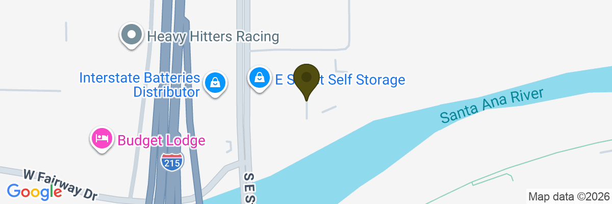 Map showing facility locations
