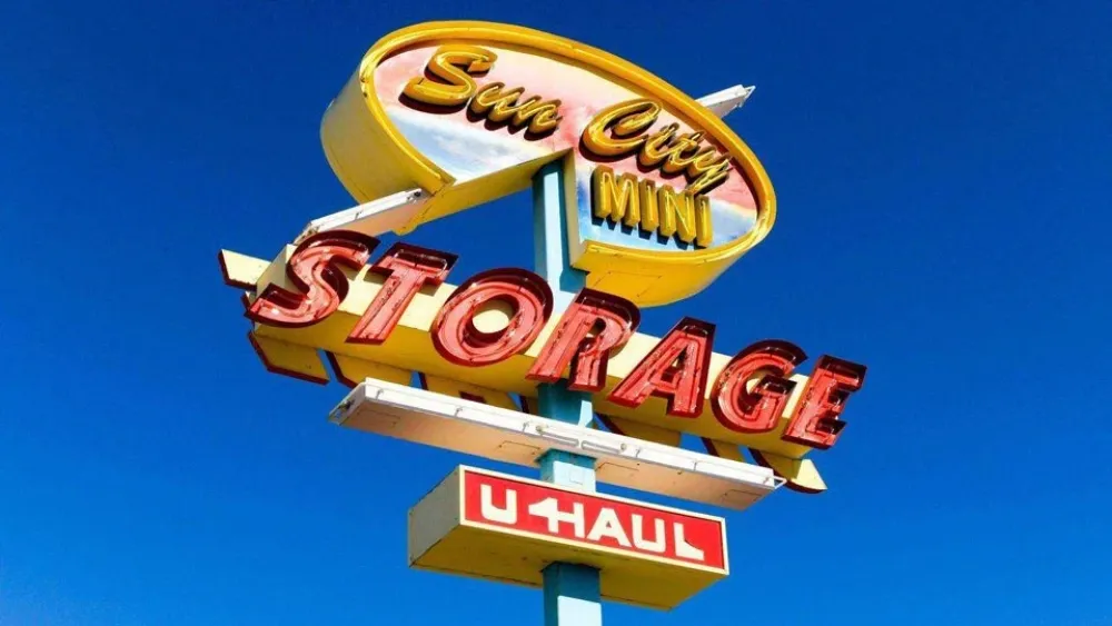Sun City mini storage sign.